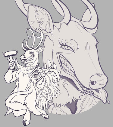 Sketch fullbody + bust