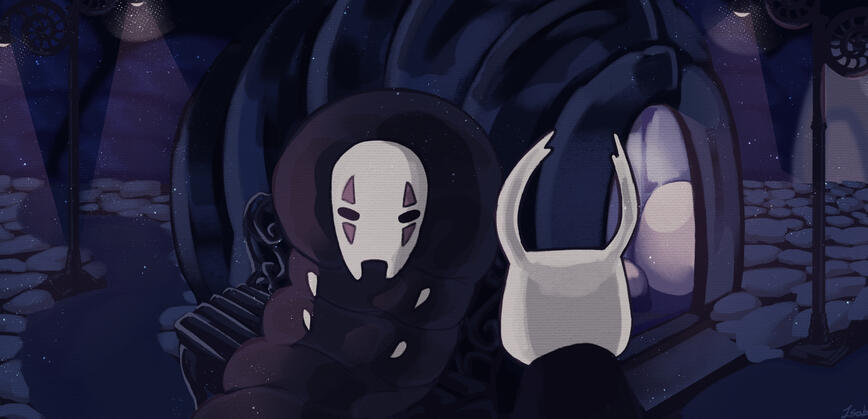 Colored halbody + background