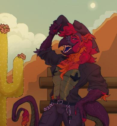 shaded colored fullbody + background